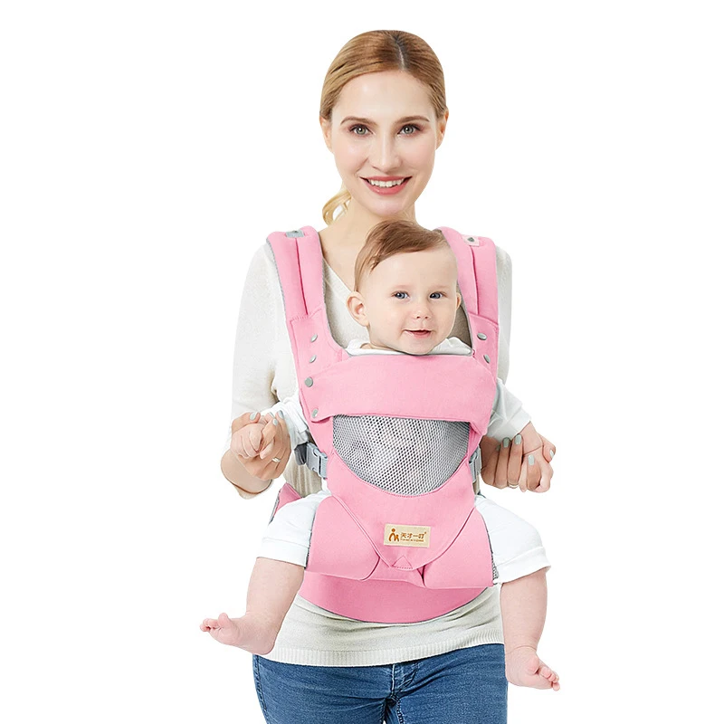 mesh pink Honeylulu кенгуру-кенгуру, четыре сезона, слинг для ребенка, поясная сумка, Ergoryukzak, Хипсит, 3-48 месяцев, табурет для путешествий - Цвет: mesh pink