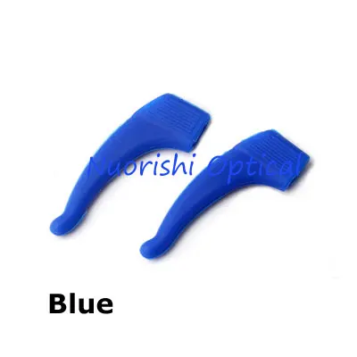 Blue 20 пар T2500 Высокое качество силиконовый Противоскользящий держатель для очков аксессуары ушной крючок для спортивных очков наконечник для дужки - Цвет: Blue