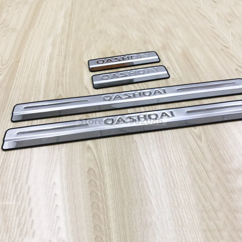 Для Nissan Qashqai J11- нержавеющие двери и подоконники Kick Plate Scuff Guard педаль протекторы наклейка автомобиля аксессуары для стайлинга