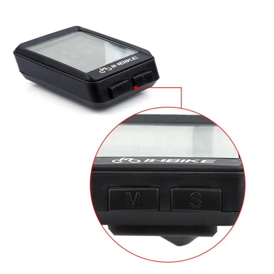 INBIKE велосипедный компьютер беспроводной Велосипедный Спидометр подсветка