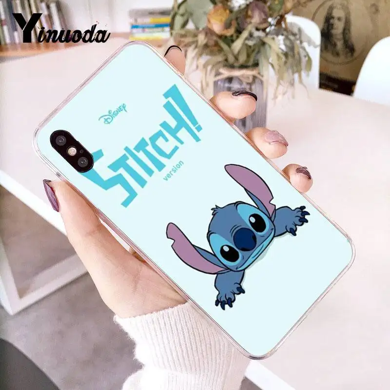 Yinuoda для iPhone 7 6 X Чехол Lilo Stitch Coque чехол для телефона для iPhone 8 7 6 6S Plus X 5 5S SE XR XS XSMAX