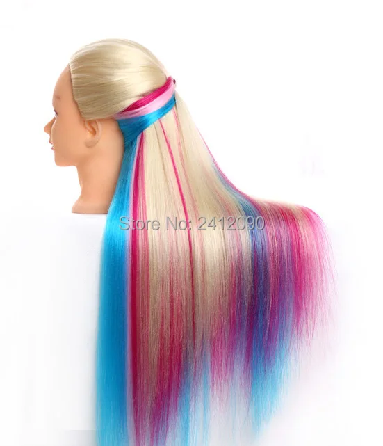 4 вида цветов смешанные цвета голова манекена для косметологии профессиональная