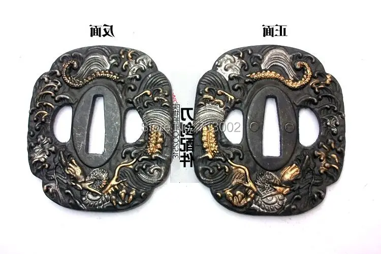 Кованый литой японский самурайский меч kirsite Tsuba для Мусаси Цуба Катанов | Дом и сад