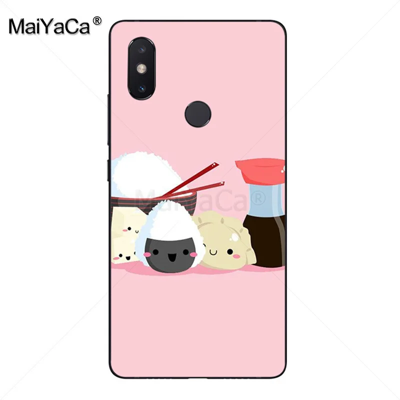 MaiYaCa Japanese cuisine Sushi food rice Phone Case for xiaomi mi 8 se 6 note2 note3 redmi 5 plus note4 Cover | Мобильные телефоны