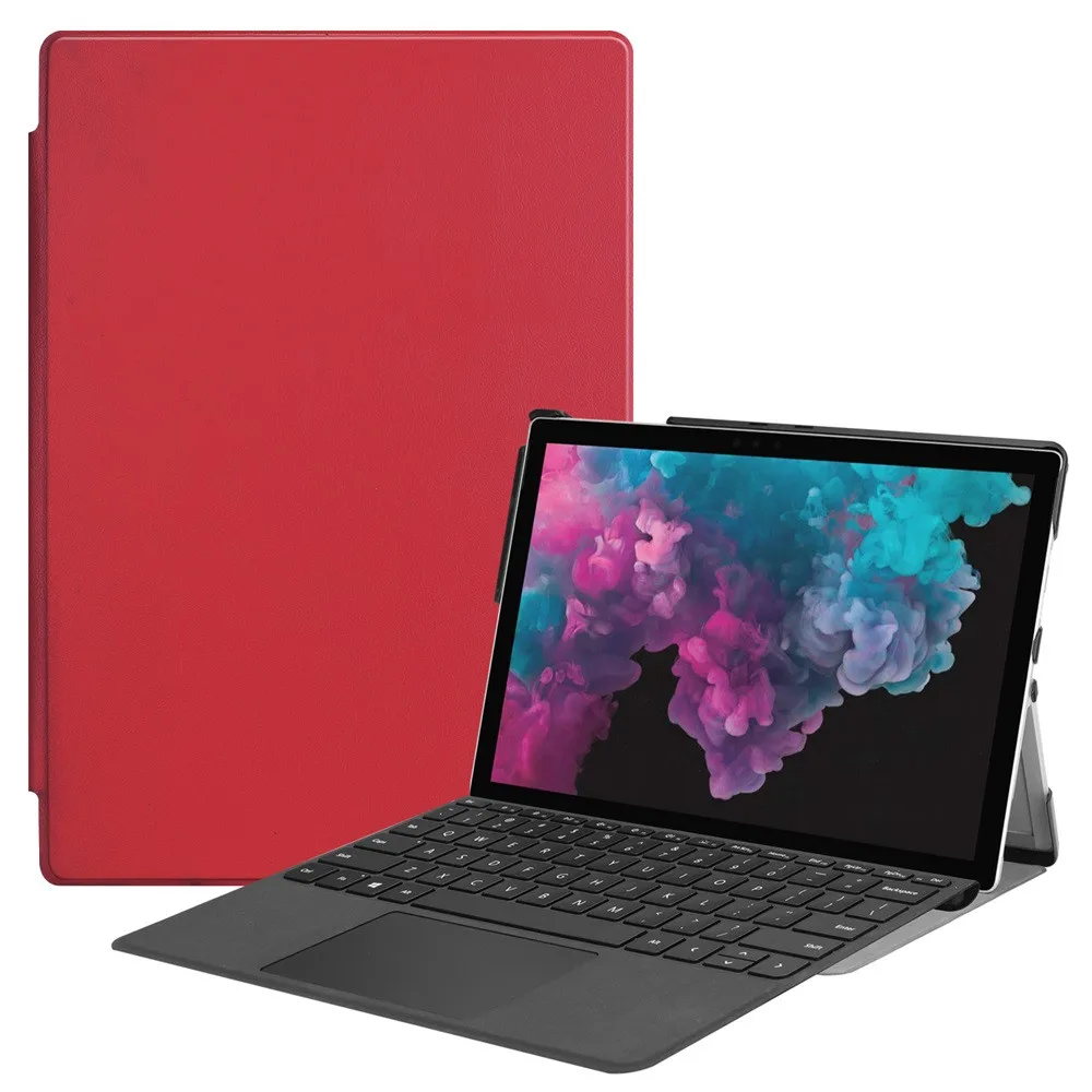 Чехол подставка в виде книжки для Microsoft Surface Pro 6 2018/Pro 5 2017/Pro 4 12 3 защитный чехол/кожа