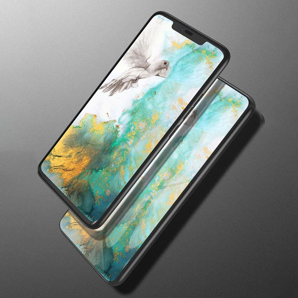 KISSCASE стеклянный мраморный узор чехол для iPhone XR XS X цветной дизайн Оригинальный 8 7
