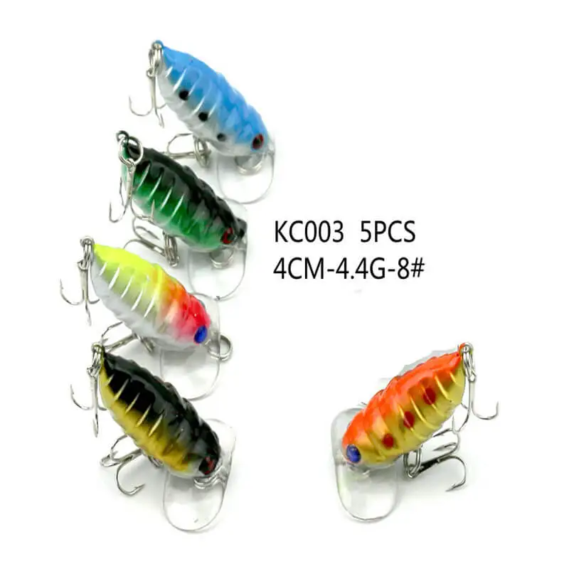 

45pcs/set Bionic Lures bait for New Fish Man Minnow Soft Frog Cicada Worm Baits Swimbait Crankbait Topwater Artificial Attract
