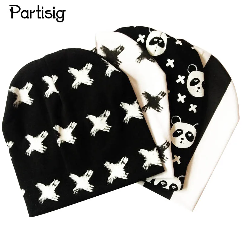 Детская Хлопковая вязаная шапка с принтом детская на осень и зиму детские шапки