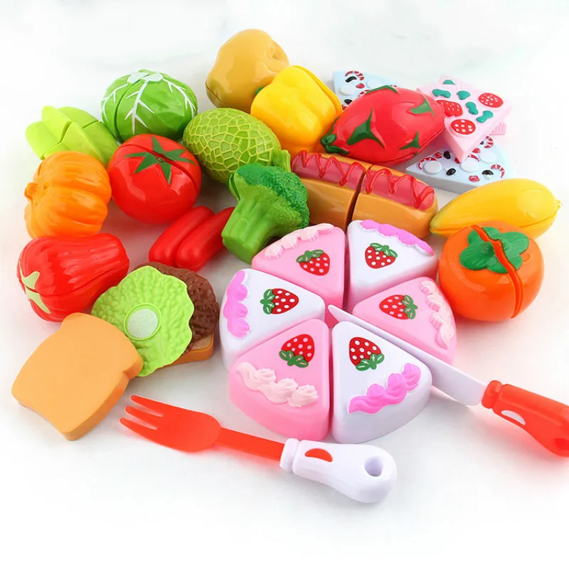Ролевые игры фруктовая резка торт ко дню рождения кухня еда игрушки Cocina De Juguete Игрушка Мальчики Девочки подарок для детей