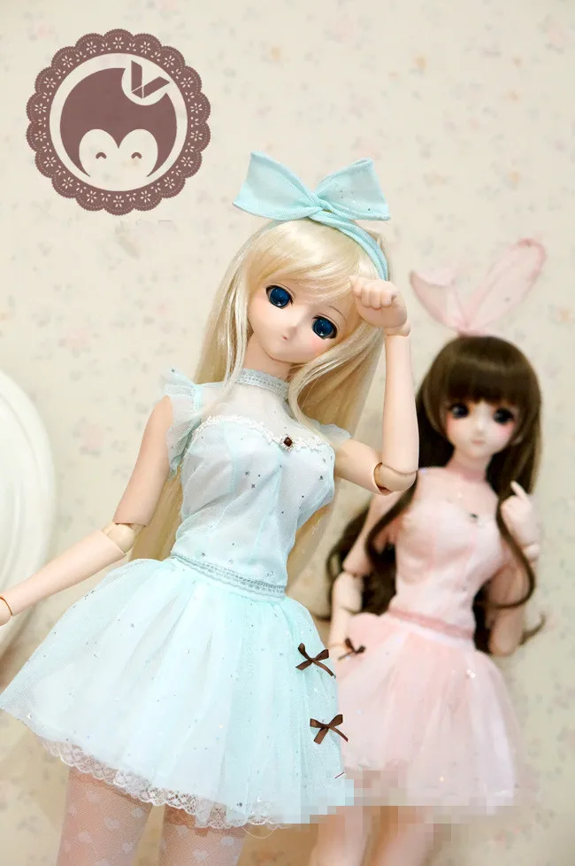 Красивое милое кружевное платье 2 цвета для DDL для DDM/S BJD кукольная одежда CW80