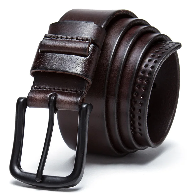 Дизайнерские Ремни Для мужчин высокое качество натуральная коровья кожа ремень
