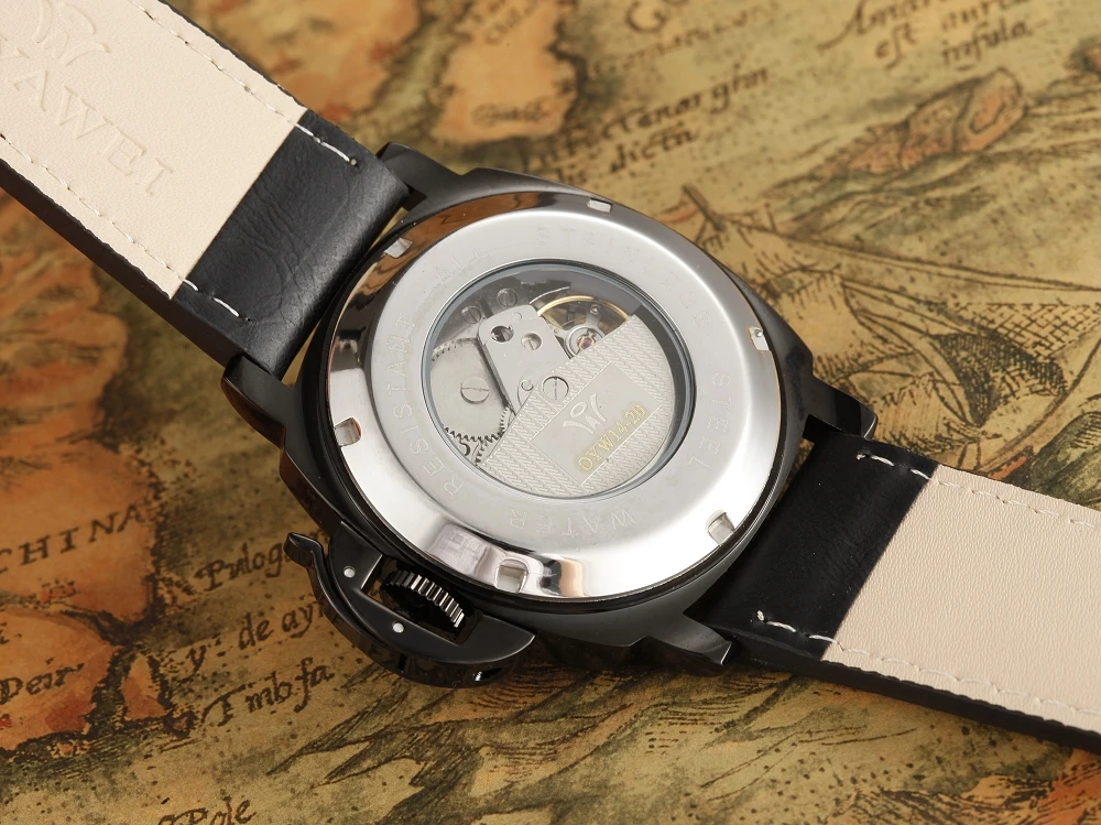 Новые модные Механические Мужские наручные часы OYW с автоподзаводом мужские