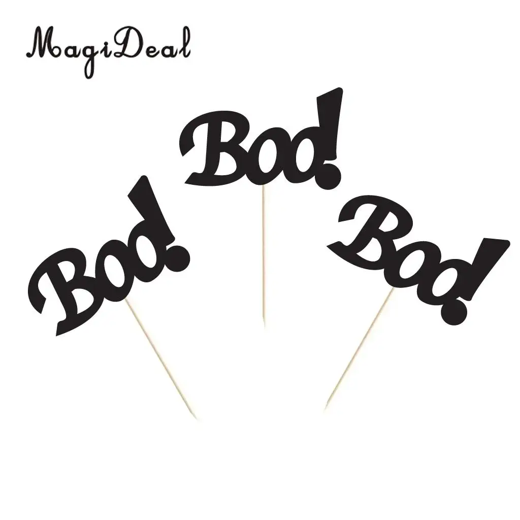 20 шт Хэллоуин летучая мышь замок кекс выбрать торт Топпер украшение для