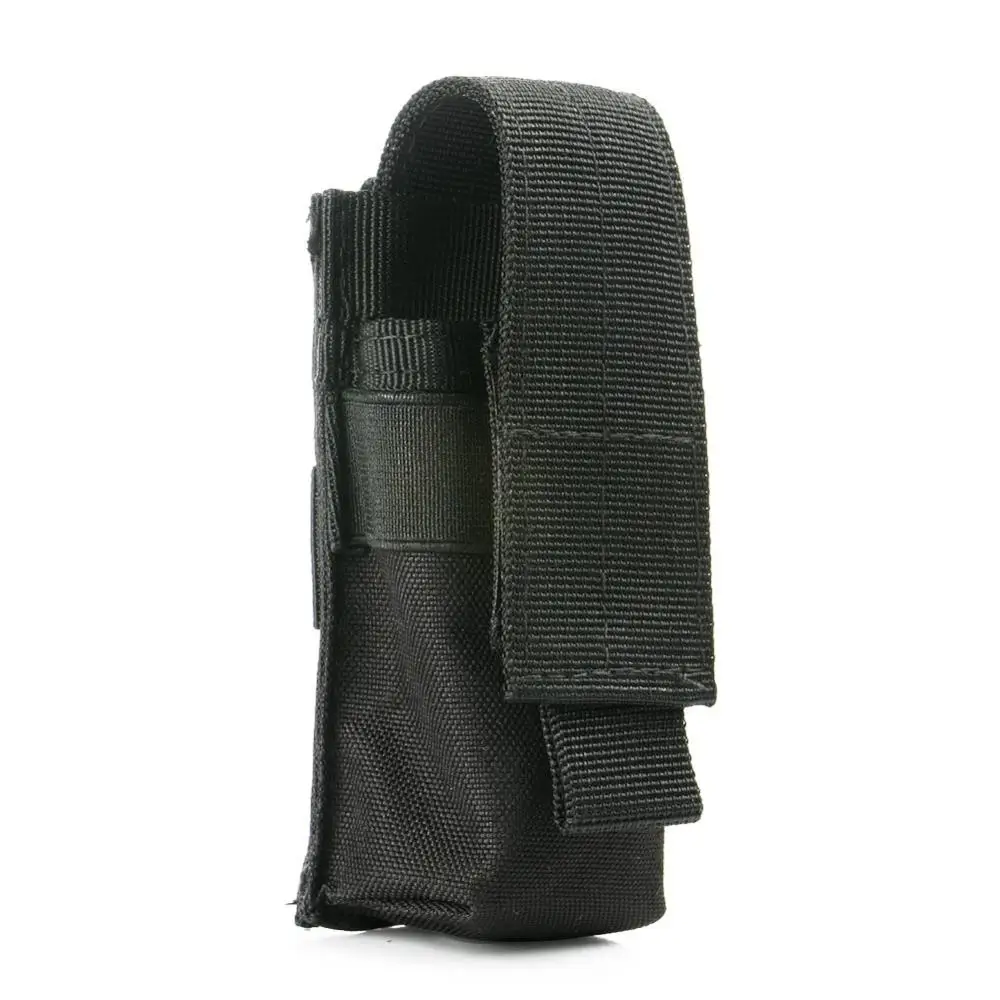 Black bag Molle один картридж клип сумка Пистолет подсумок держатель страйкбол тактический военный Пейнтбол для фонарика батарея Чехол - Цвет: Black bag