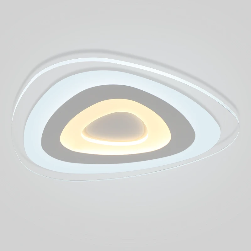 

New Ultra thin modern LED ceiling lights Creative arc Lotus acrylic lamp home surface mount ceiling light deckenleuchten fixture
