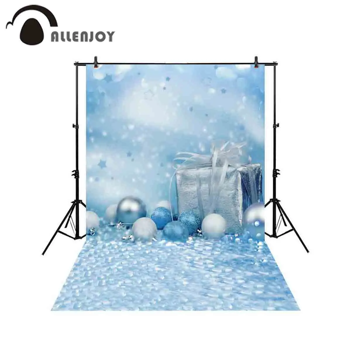 Allenjoy фон для фотосъемки синий боке Рождественский подарок декор фотостудии
