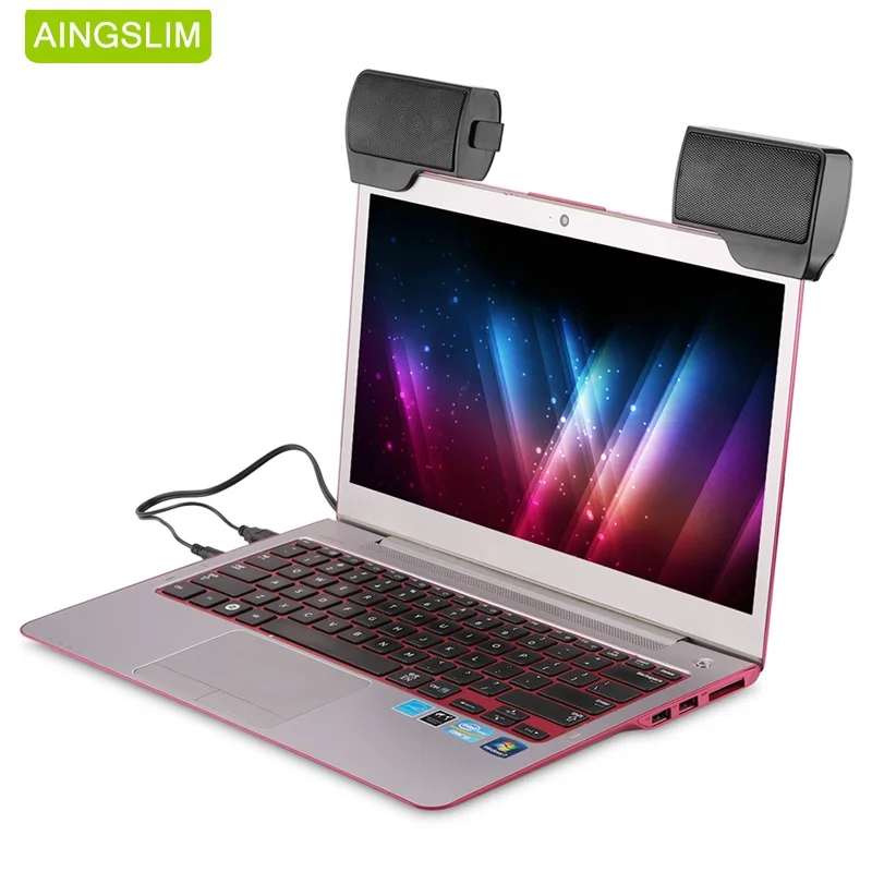 Портативный мини динамик AINGSLIM проводной USB разъем 3 5 мм динамики s для ноутбука ПК