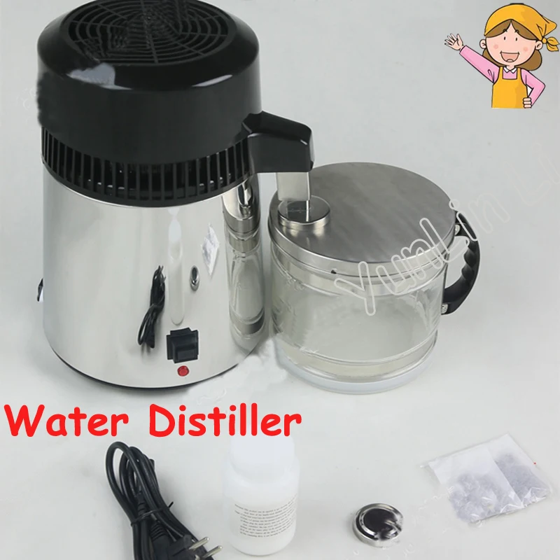 Stainless Steel Water Distiller 110V/220V Household Distilled Water Machine 1L/H Medical Water Filter Equipment