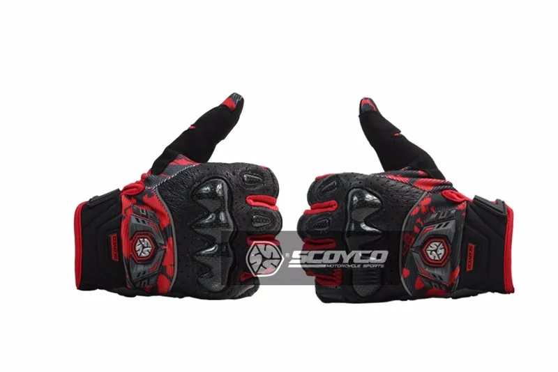 SCOYCO Мотоциклетные Перчатки Кожаные носимые мотокросса гонщик защита Guantes Moto Профессиональный Luva Motociclista