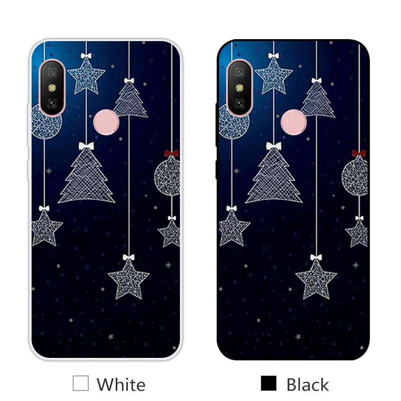20 Чехол для телефона для Xiao mi Red mi 6 Pro TPU силиконовый черный матовый чехол 5,8" для Xiaomi mi A2 Lite дизайн для рождественского сезона - Цвет: 20