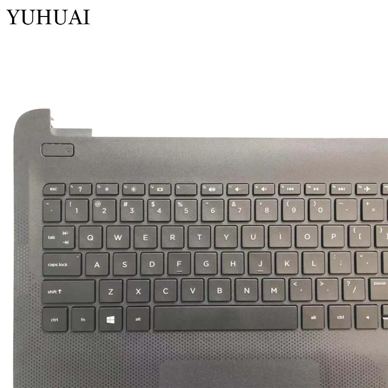 Клавиатура US для ноутбука HP 250 G4 15-AC 15-AC000 15-AF 15-AF000 813974-001 7H17A0 с черной подставкой рук