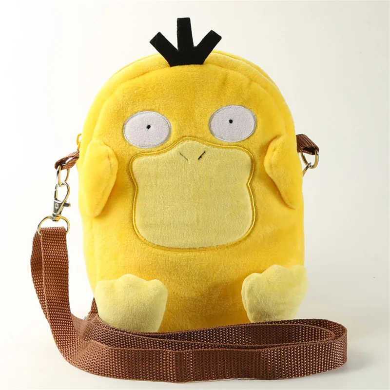 Каваи Япония Аниме персонажи пика чармандер Psyduck плюшевый снорлакс чучела рюкзак игрушки милые Покемоны Детский рюкзак - Цвет: D