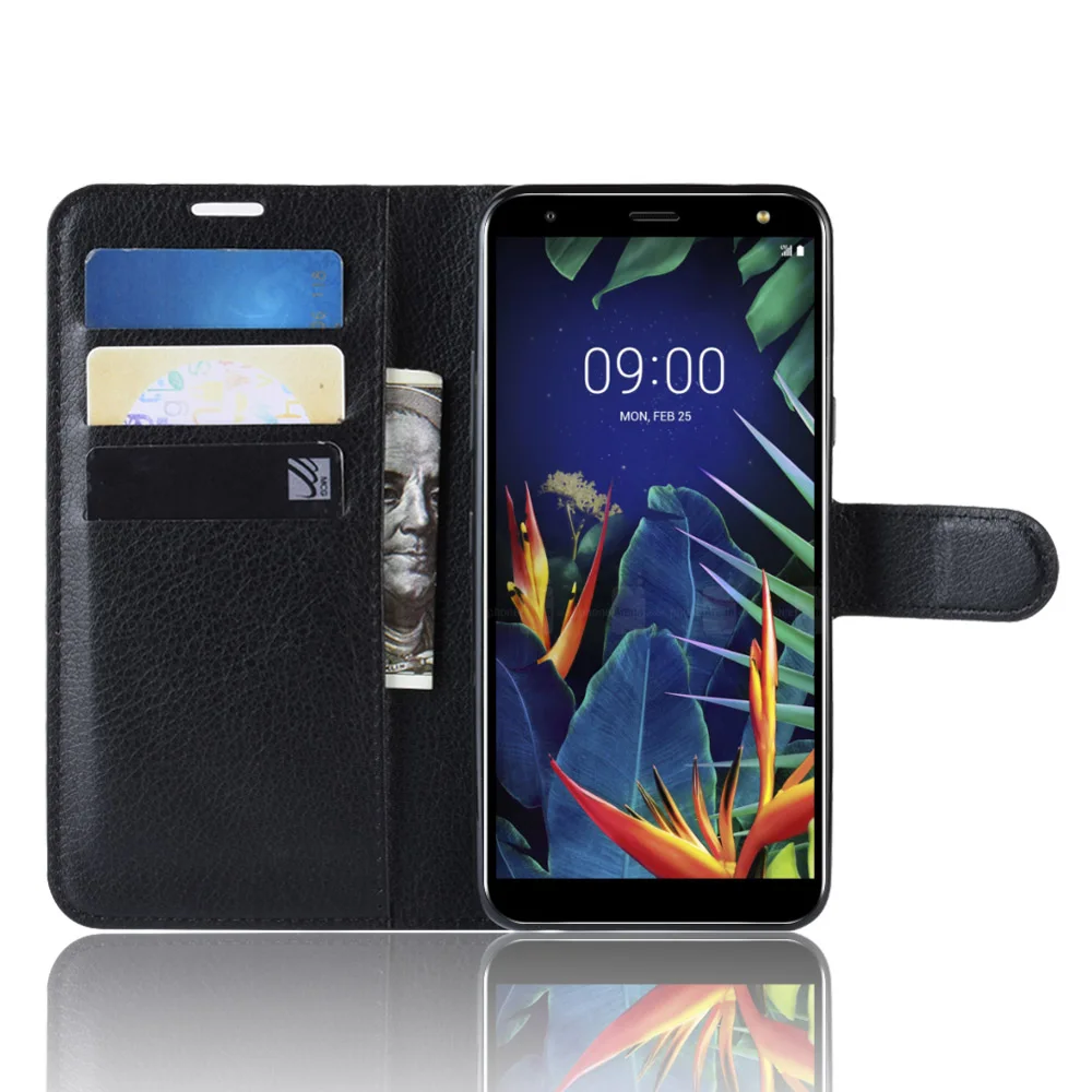 HUDOSSEN For LG K40 LM-X420EM Case Luxury Phone Protective Coque K12+ K12 Plus Flip Cover Wallet Leather Bags | Мобильные телефоны