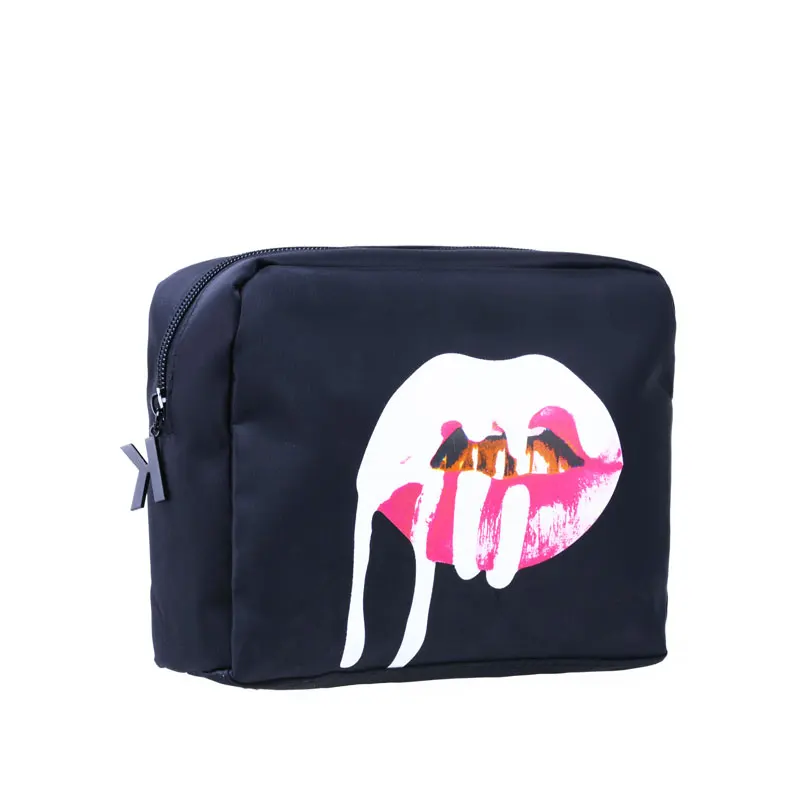 Сумка для макияжа Oswego на молнии губ водонепроницаемая портативная путешествий