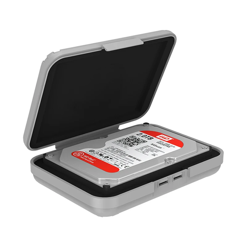 Yottamaster HDD защитная коробка 3,5 дюймов жесткий диск блюдо диск Водонепроницаемый Защита от пыли Чехол с EVA ударопрочный Pad 5 шт