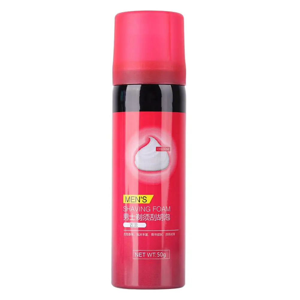 Red - cologne 3 типа, 50 г, крем для бритья, пена для мужчин, питающий Гель для бритья, смягчающий уход за бородой, чистый - Цвет: Red - cologne