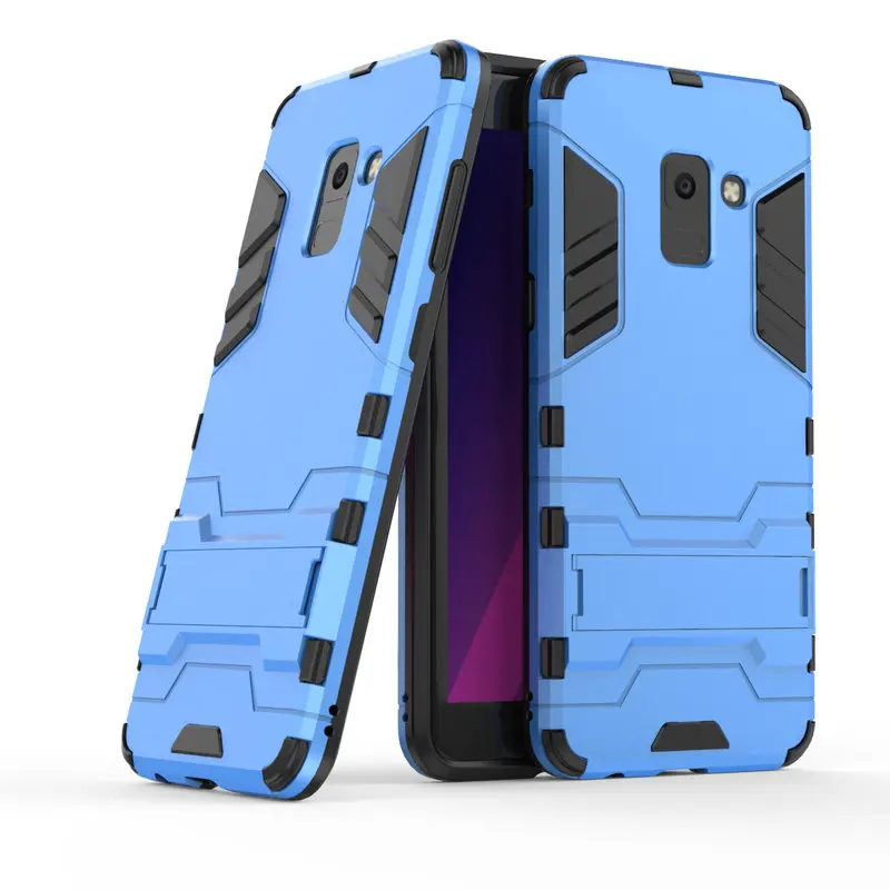 Armor Shockproof Case For Samsung Galaxy A8 2018 3D Shield PC+Silicone Phone Cover Plus | Мобильные телефоны и аксессуары