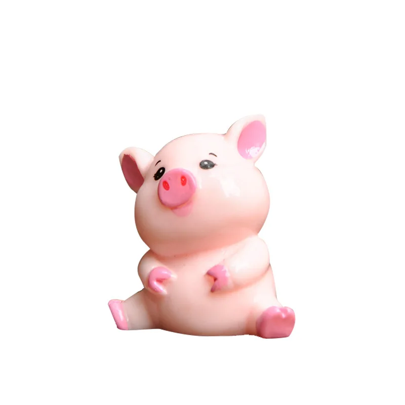 Миниатюрное семья розовых свиней BAIUFOR Террариум фигурки DIY сказочное садовое