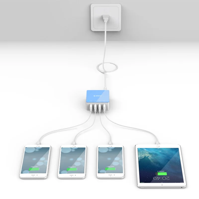 ORICO CSK 4U 4 Порты USB Desktop Зарядное устройство 5V2. 4A Max Выход интеллектуальная