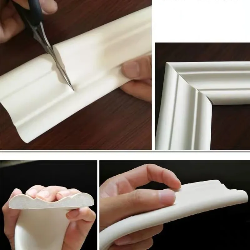 3D Baseboard border Strip анти-столкновения ПЭ пены линии талии стены стикеры Обои потолок