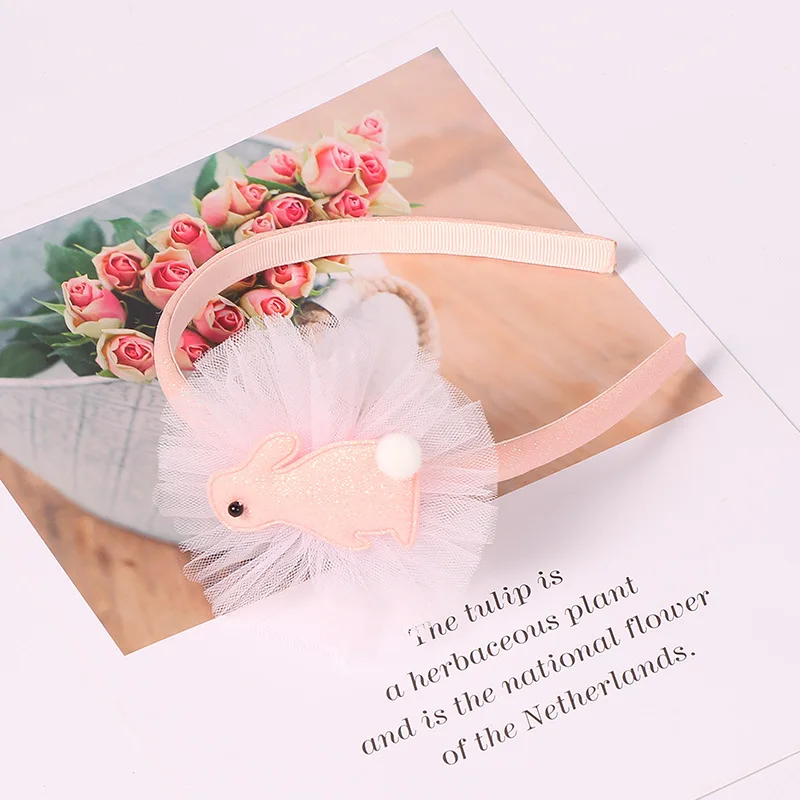 Бутик 1 шт. повязки на голову для девушек Детские аксессуары Сладкая сетка Лебедь