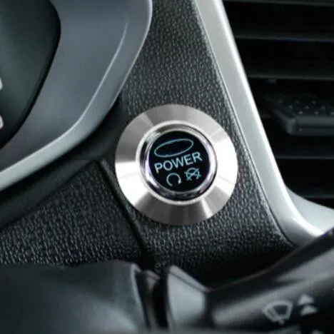 Автомобильное кольцо для ключей Кнопка зажигания украшение Крышка двигателя