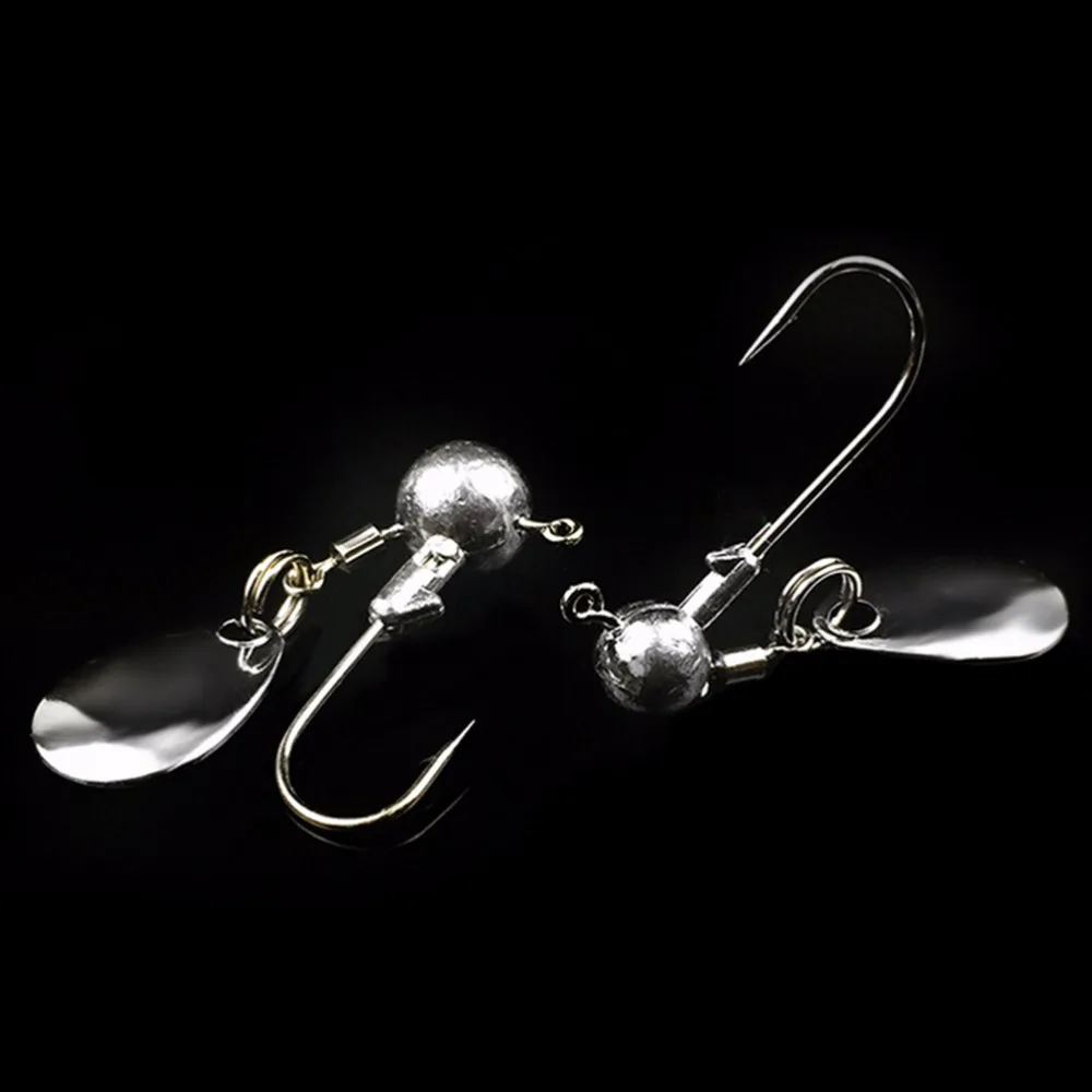 5 шт. Lead Jig Head одинарные крючки Спиннер Anzol Pesca для рыбалки на карпа вертлюги