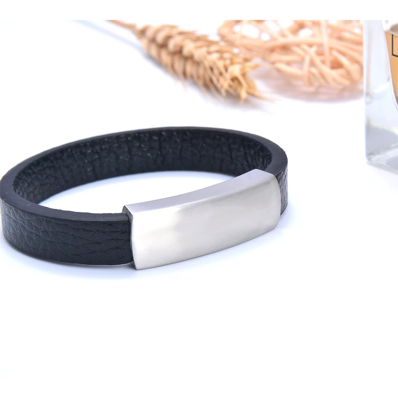 Матовый Модный магнитный браслет из нержавеющей стали ювелирные изделия