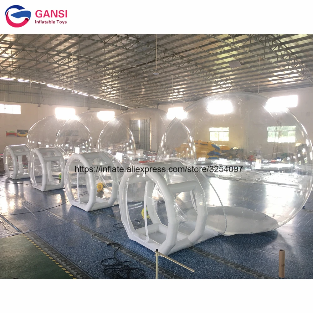Декоративная надувная пузырчатая палатка диаметром 3 м гигантский прозрачный