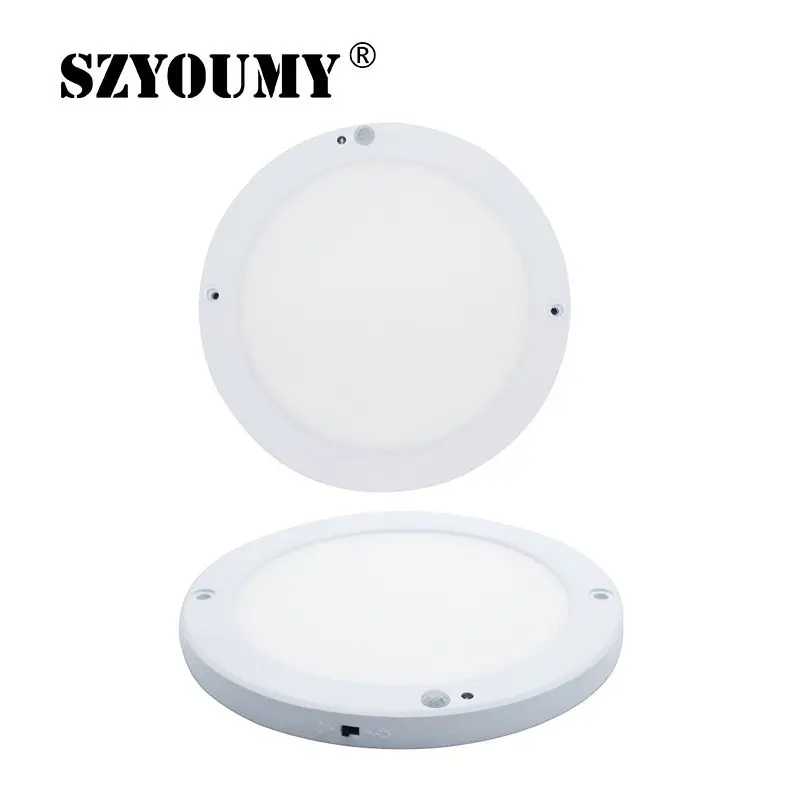 

15W 110V Motion Sensor Led Panel Light 18W AC 220-240V Round/Square Led Downlight Surface Mounted Light For Kitchen Bathroom