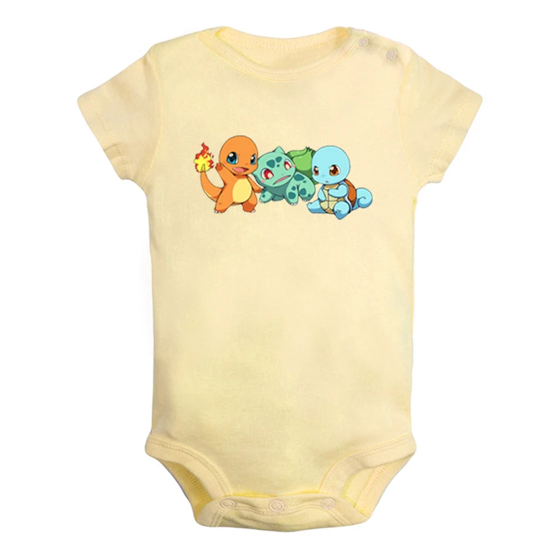 JaBaby573YD Мультфильм Charmander Charmeleon Charizard Покемон дизайн для новорожденных мальчиков и девочек униформа-комбинезон с принтом для младенцев - Цвет: JaBaby573YD