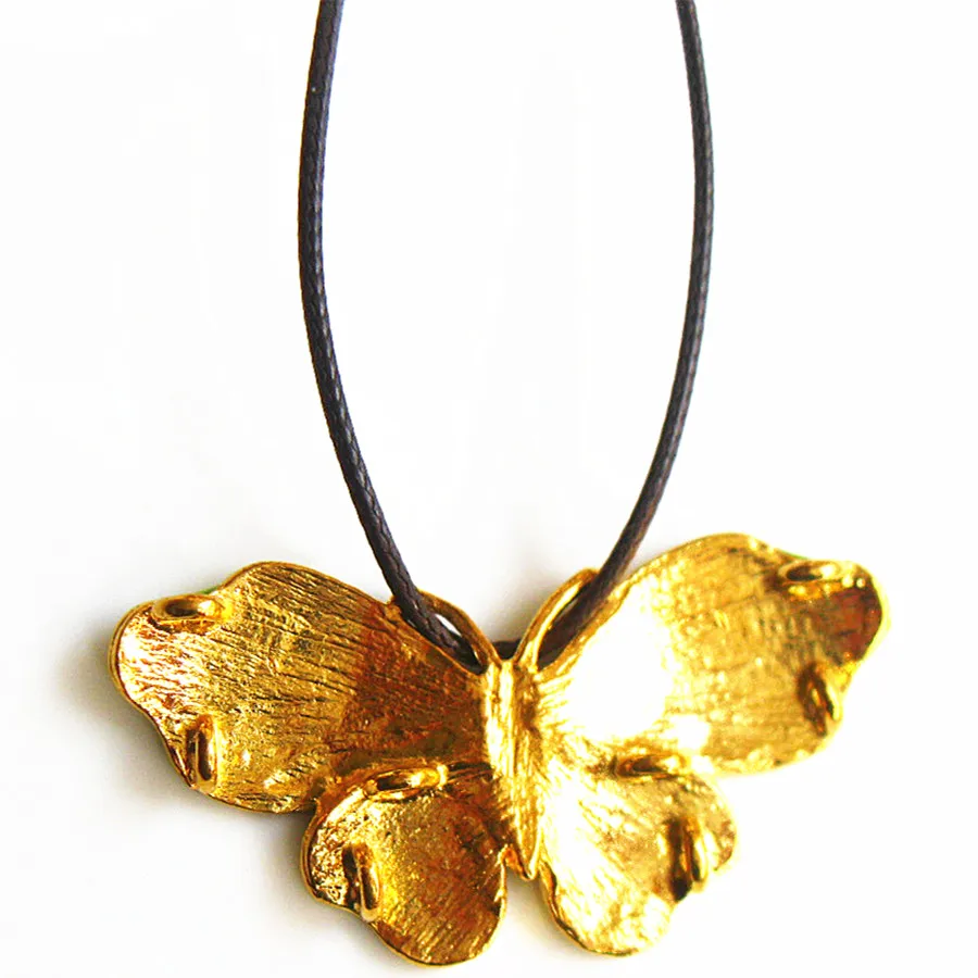 Женское этническое колье чокер с эмалью зеленого синего цвета бабочками