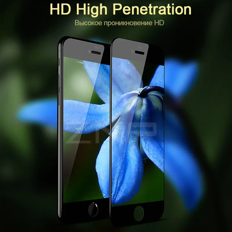 Слишком 5D полное покрытие закаленное стекло для iPhone X 8 7 Plus 360 градусов Защита