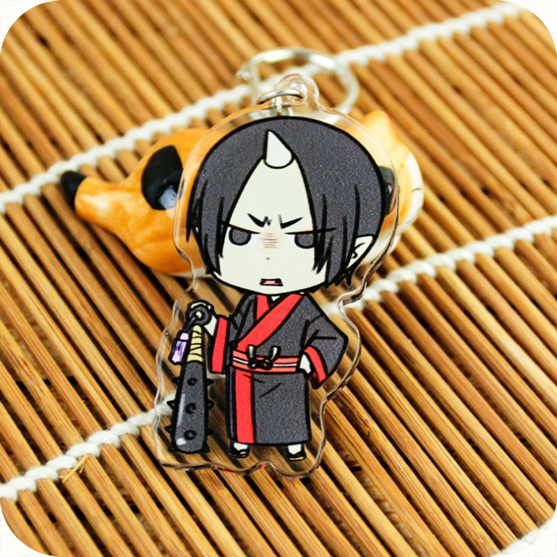 Hoozuki no Reitetsu брелок Аниме HOZUKI фигурки акриловое кольцо для ключей Косплей Сумка