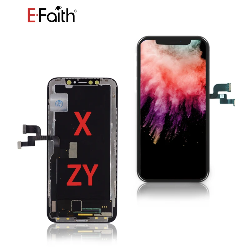 For X ZY Hard OLED 1 шт. EFaith EF бренд мягкий OLED для iPhone X OLED/AMOLED ЖК-дисплей сенсорный экран дигитайзер сборка - Цвет: For X ZY Hard OLED