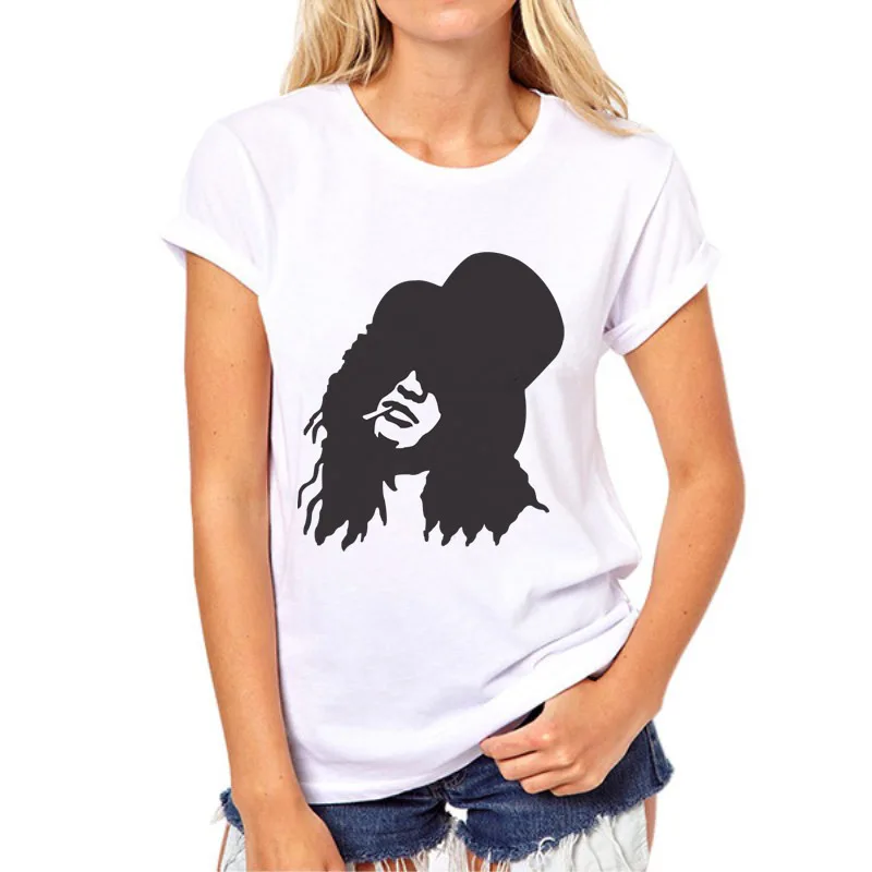 2017 модная летняя футболка пистолет женщина с принтом розы коротким рукавом Kawaii