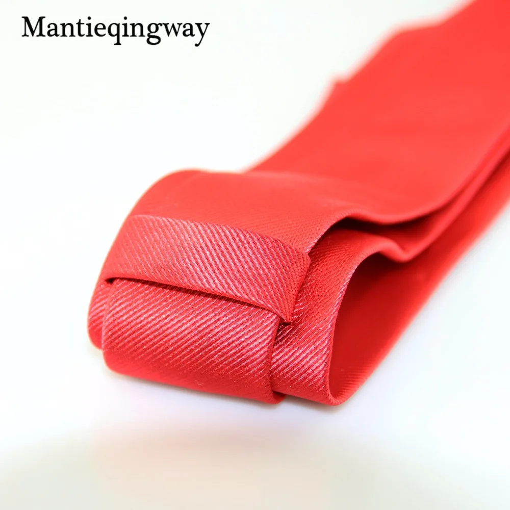 Mantieqingway 6 см классические мужские однотонные Галстуки официальная одежда деловой