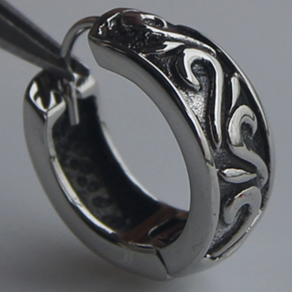 

men jewelry cool 316L stainless steel men/boy's earring hoop punk