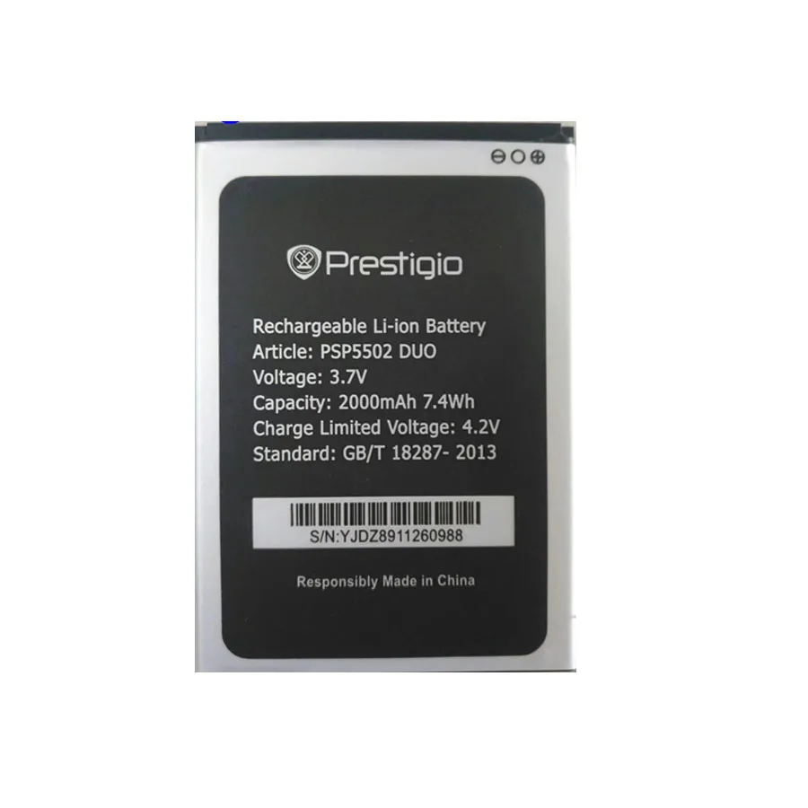 10 шт./партия wiscoco 2000 мАч аккумулятор для Prestigio Muze A5 psp 5502 DUO psp 5502 мобильный телефон Bateria+ номер отслеживания
