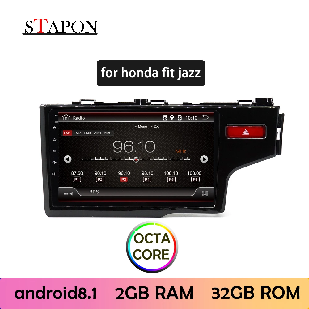 STAPON 9inch for honda fit 2014-19 Android8.1 2G RAM OCTA CORE RDS AM FM car MP5 multimedia player with WiFi | Автомобили и